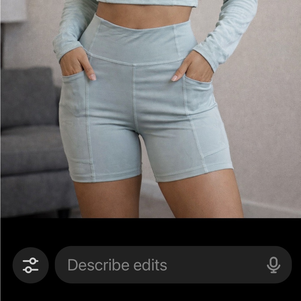Mono B Light Blue Bike Shorts